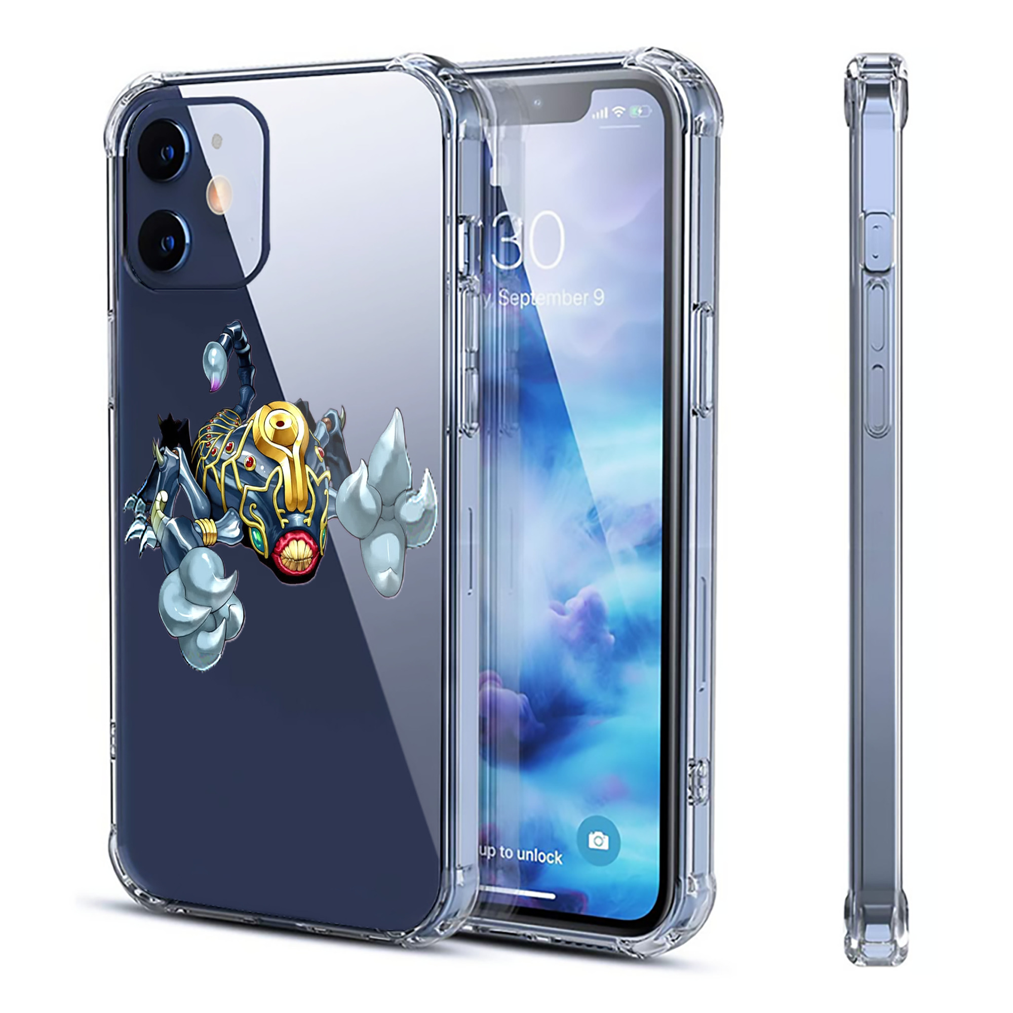 （画像用） 遊☆戯☆王 Yu-Gi-Oh! 【iPhone 12シリーズ対応】透明スマホケース（クリアソフトケース）